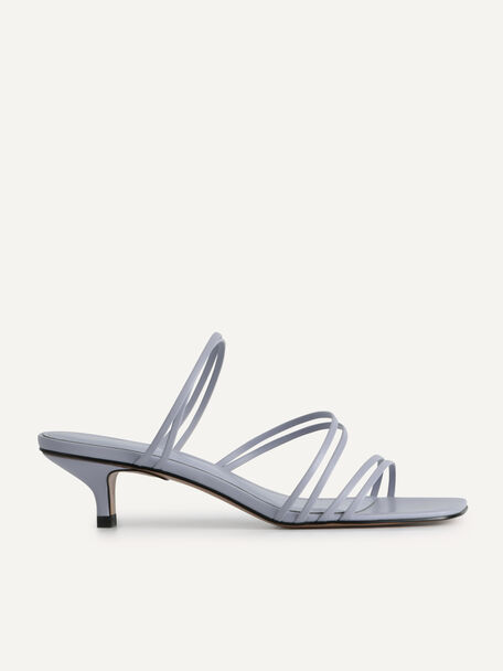 Strappy Heeled Sandals, Lilac