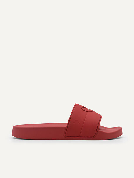 Eterna Slide Sandals, Red