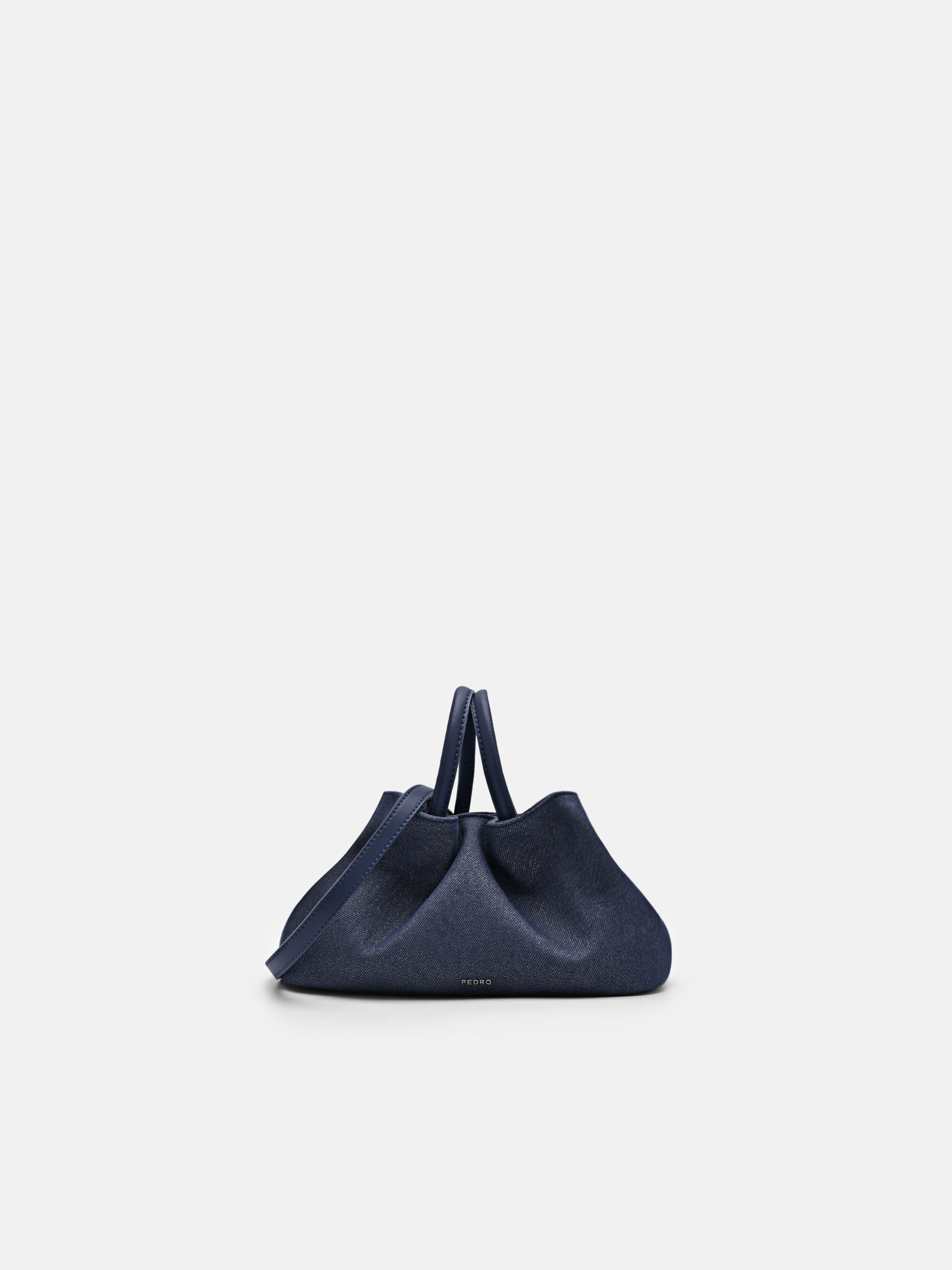 Navy Quen Drawstring Bucket Bag - PEDRO US