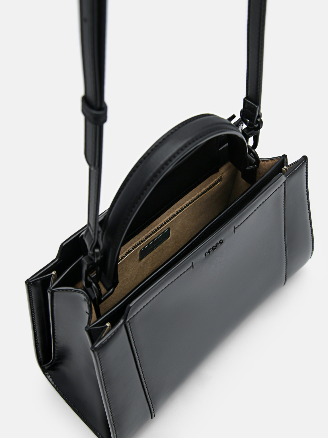 PEDRO Studio Ida Leather Handbag, Black