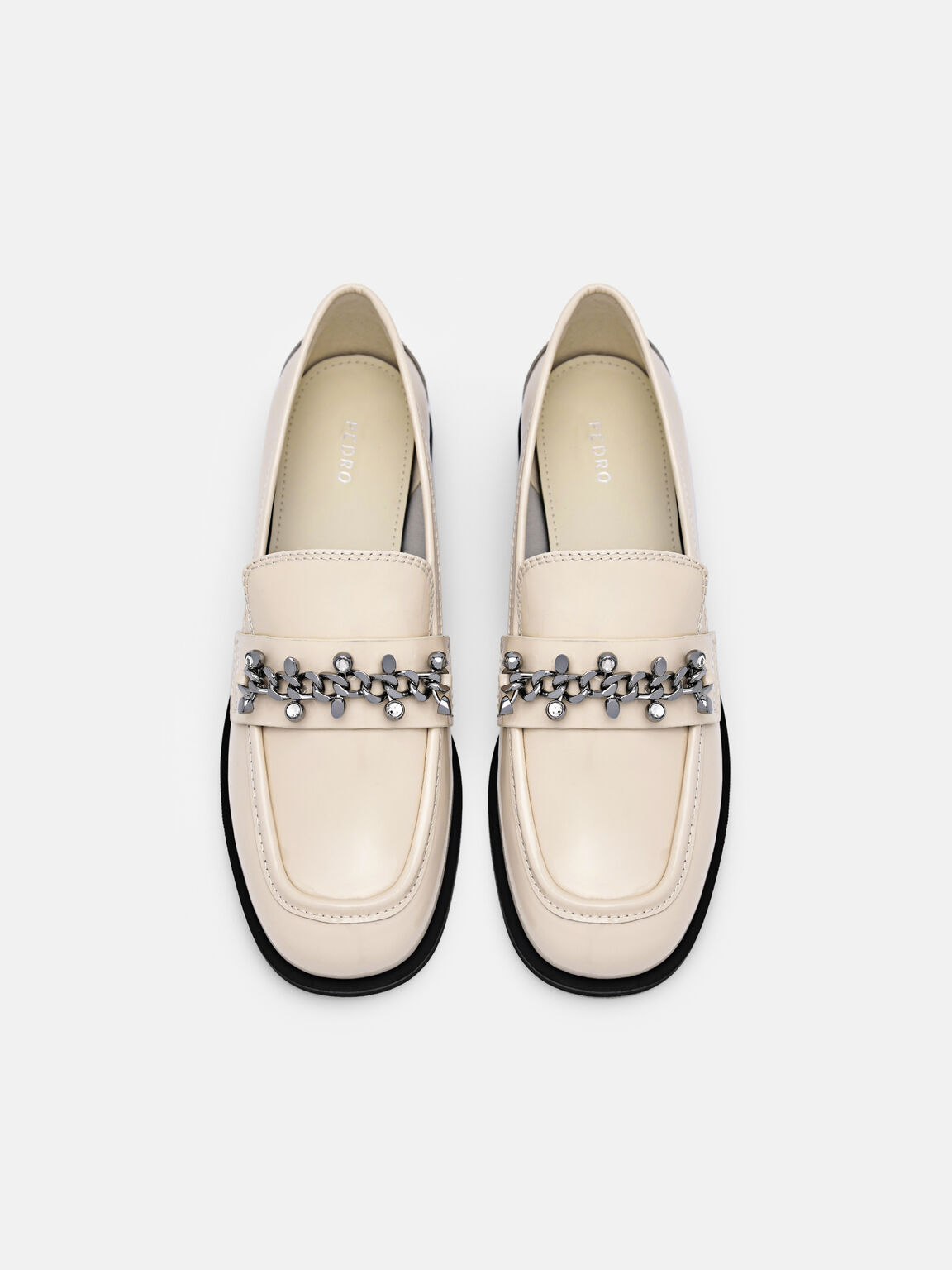 Cami Leather Loafers, Beige