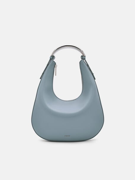 Lia Hobo Bag, Slate Blue