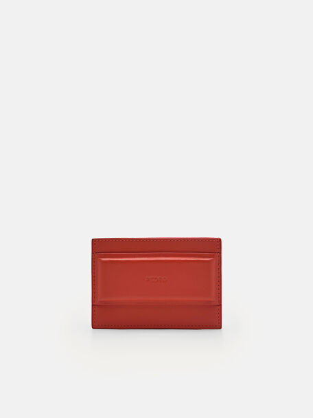 PEDRO Studio Leather Card Holder, Red