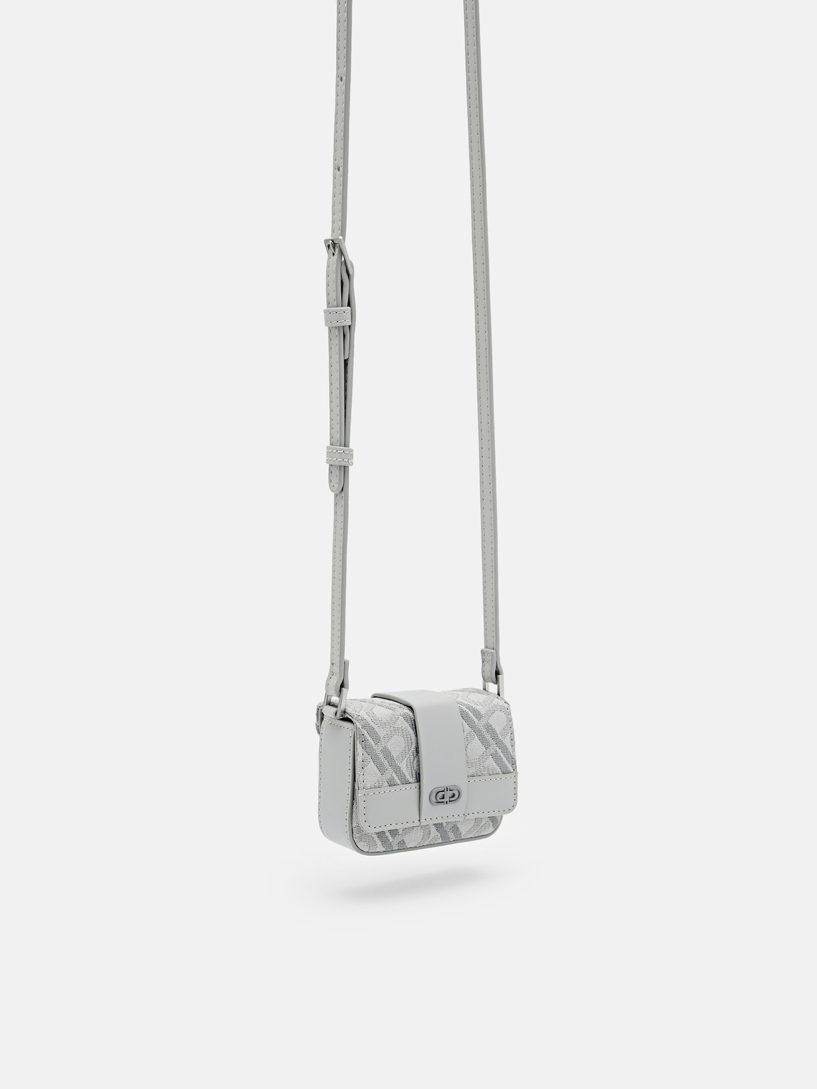 PEDRO標誌吊帶袋, 浅灰色