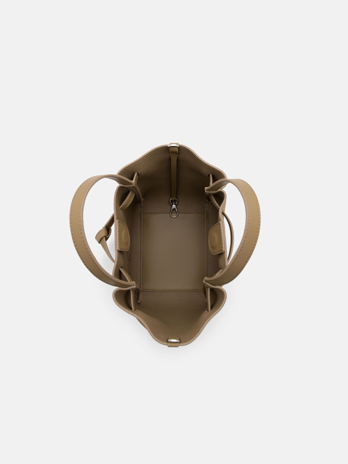 Emory Suede Tote Bag, Olive