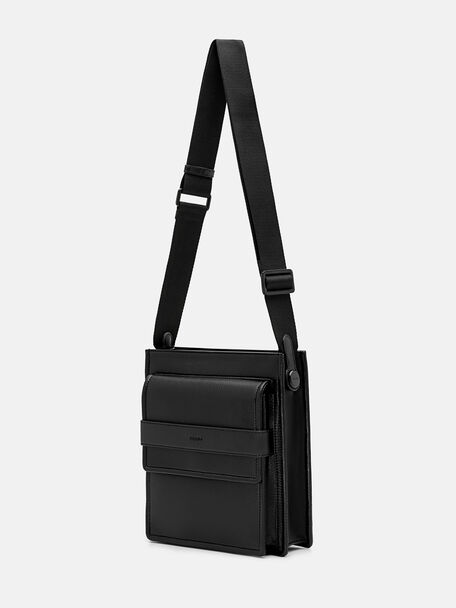 Boxy Crossbody Bag, Black