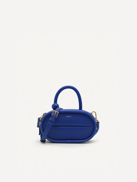Mini Oval Shoulder Bag, Blue