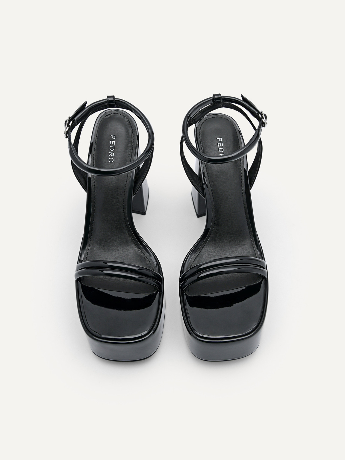 Aryna Heel Sandals, Black