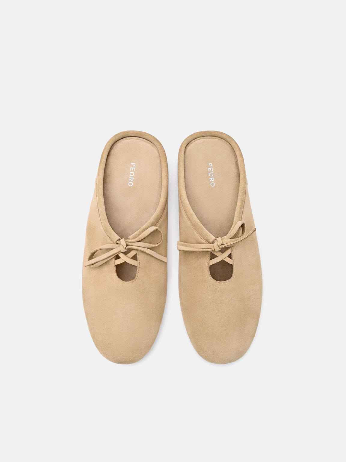 Elise Suede Mules, Sand Suede
