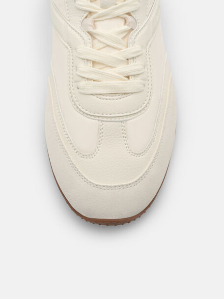 Dario Suede Sneakers, Beige Fabric