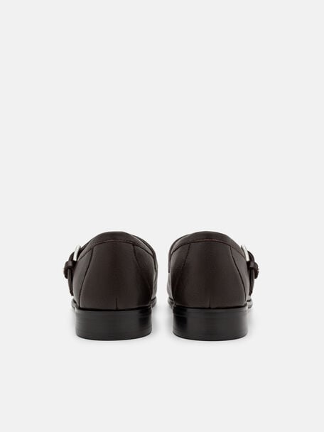 Remy Leather Loafers, Dark Brown