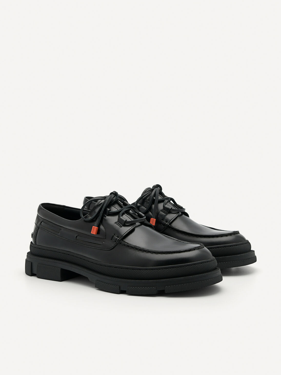 Rodney Leather Derby Shoes, Black