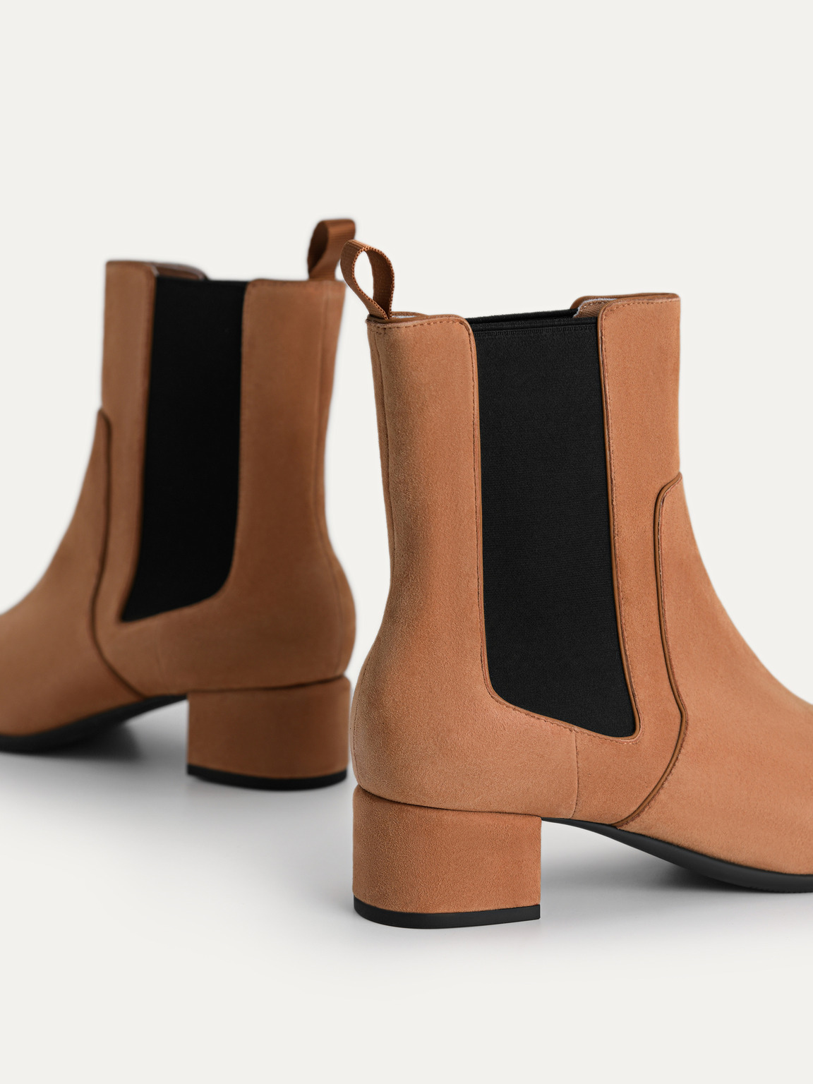 Suede Chelsea Boots, Camel