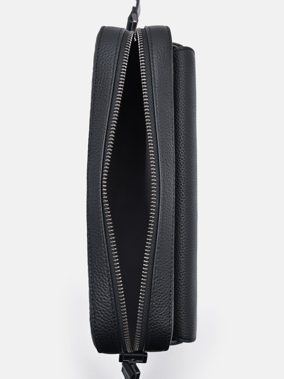 Leather Crossbody Bag, Black