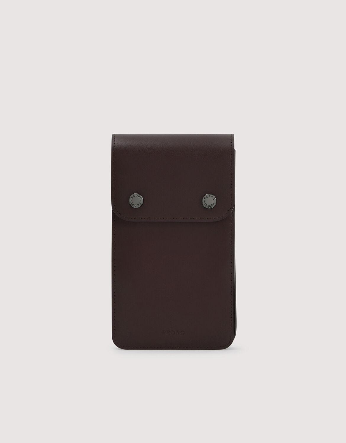 Leather Phone Pouch - Dark Brown