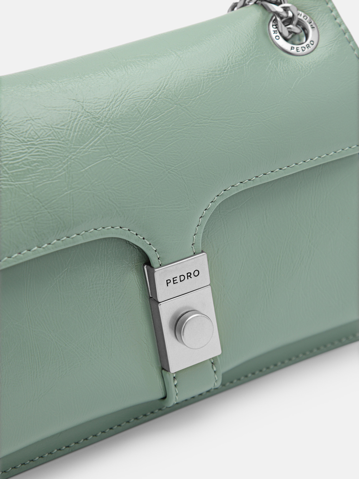 PEDRO Studio Farida Leather Mini Shoulder Bag, Green