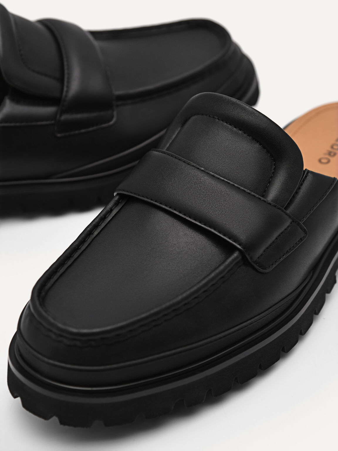 Slip-on Loafers with Chunky Outsole, Black