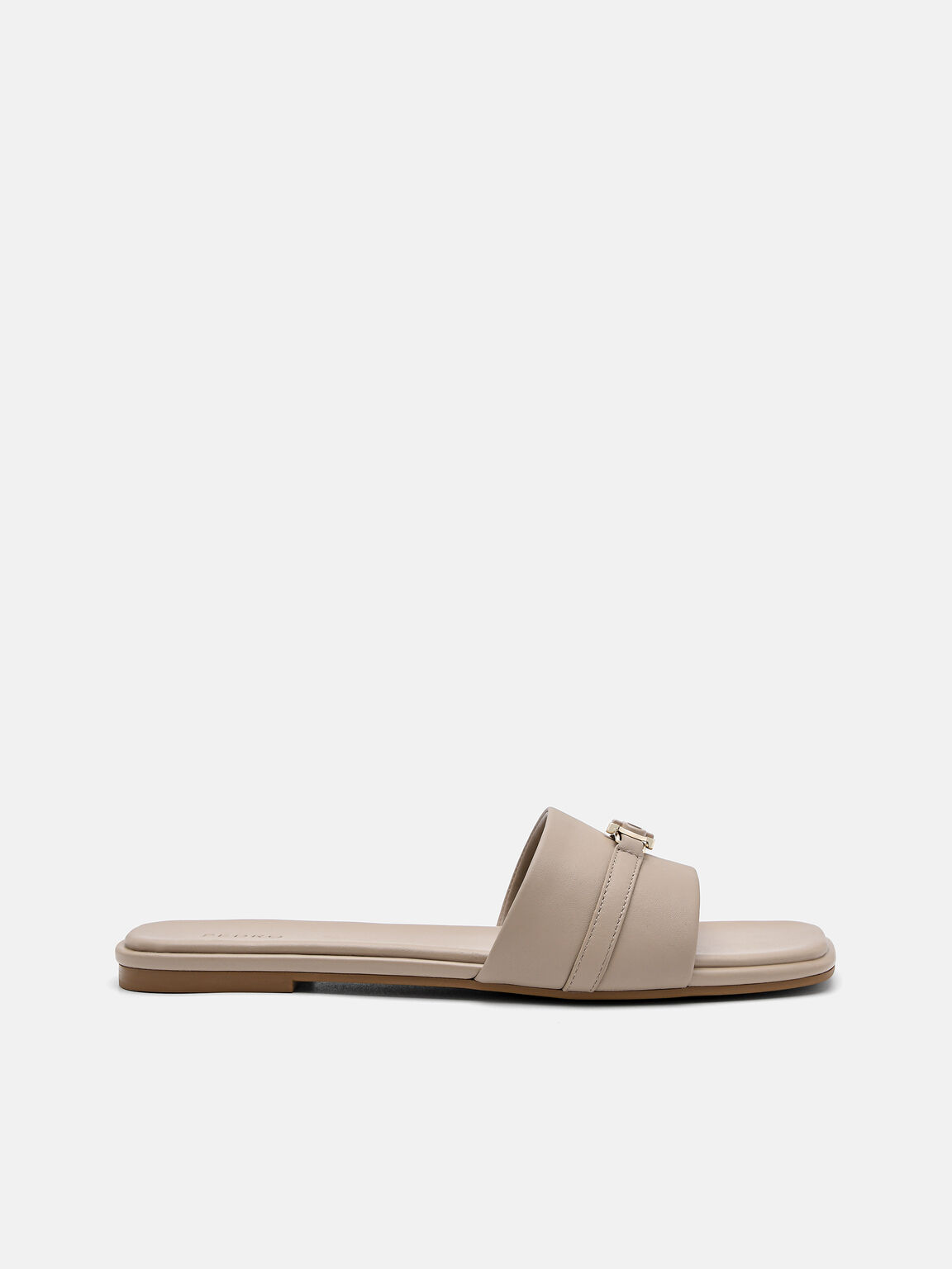 Leather Sandals, Taupe