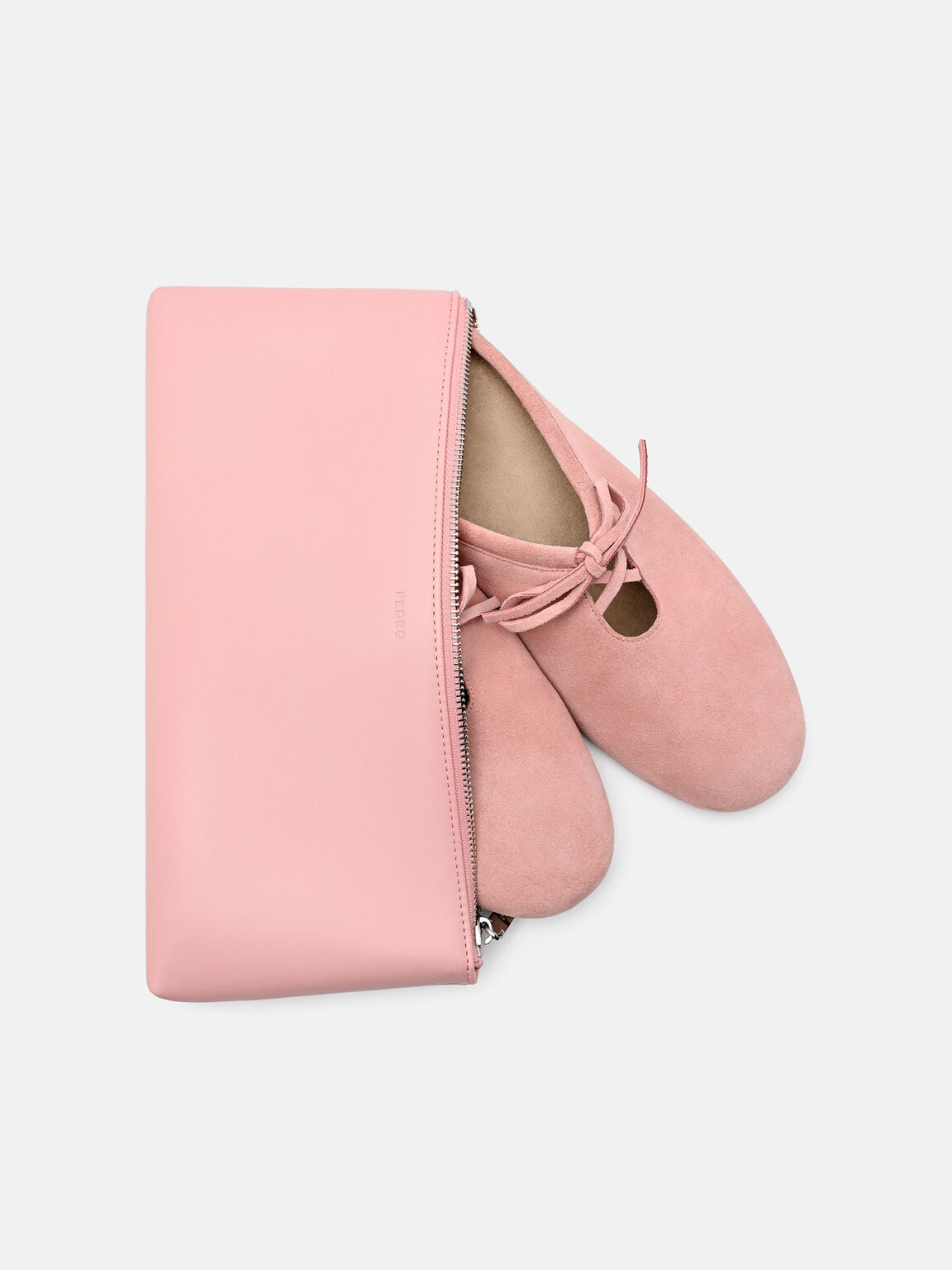 Elise Suede Mules, Pink