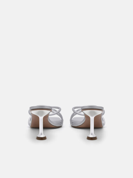 Tindi Heel Sandals, Silver