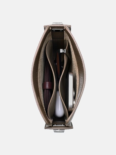 Demi Pouch, Dark Taupe Tumble