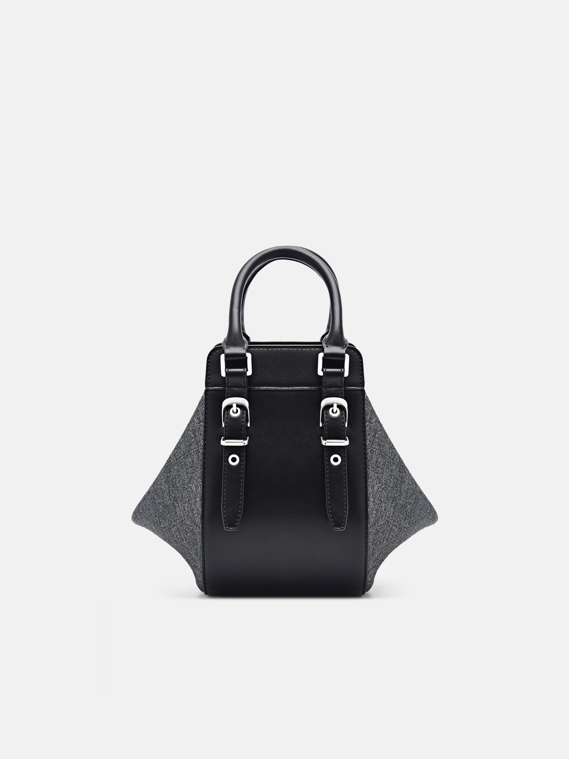 Mara Geometric Handbag, Black
