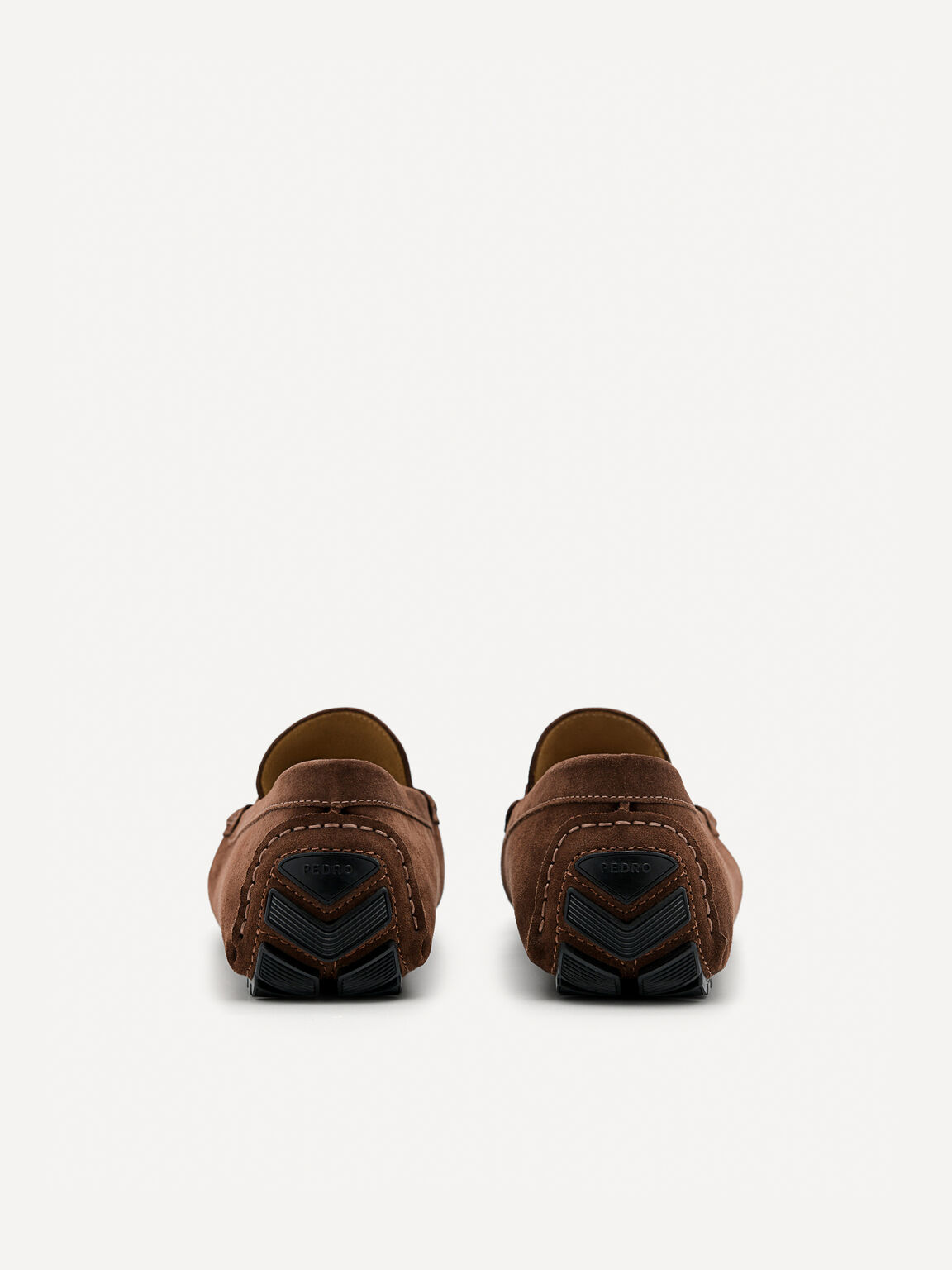 Leather Hardware Driving Shoes, Brown