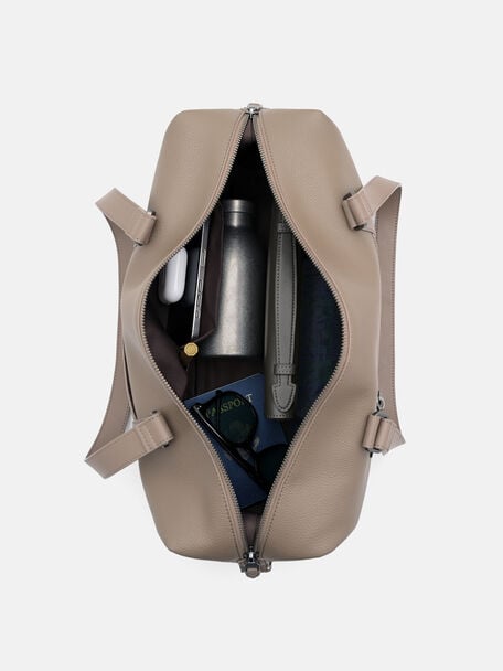 Fritz Duffel Bag, Dark Taupe Tumble