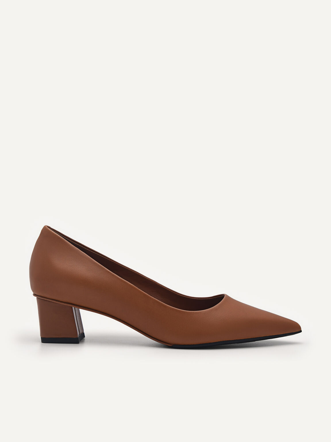 Ines Leather Pumps, Brown