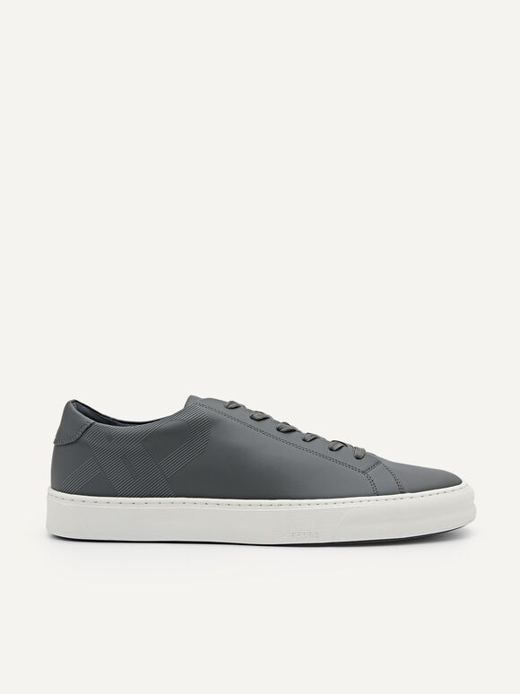 PEDRO Icon Ridge Court Sneakers, Dark Grey