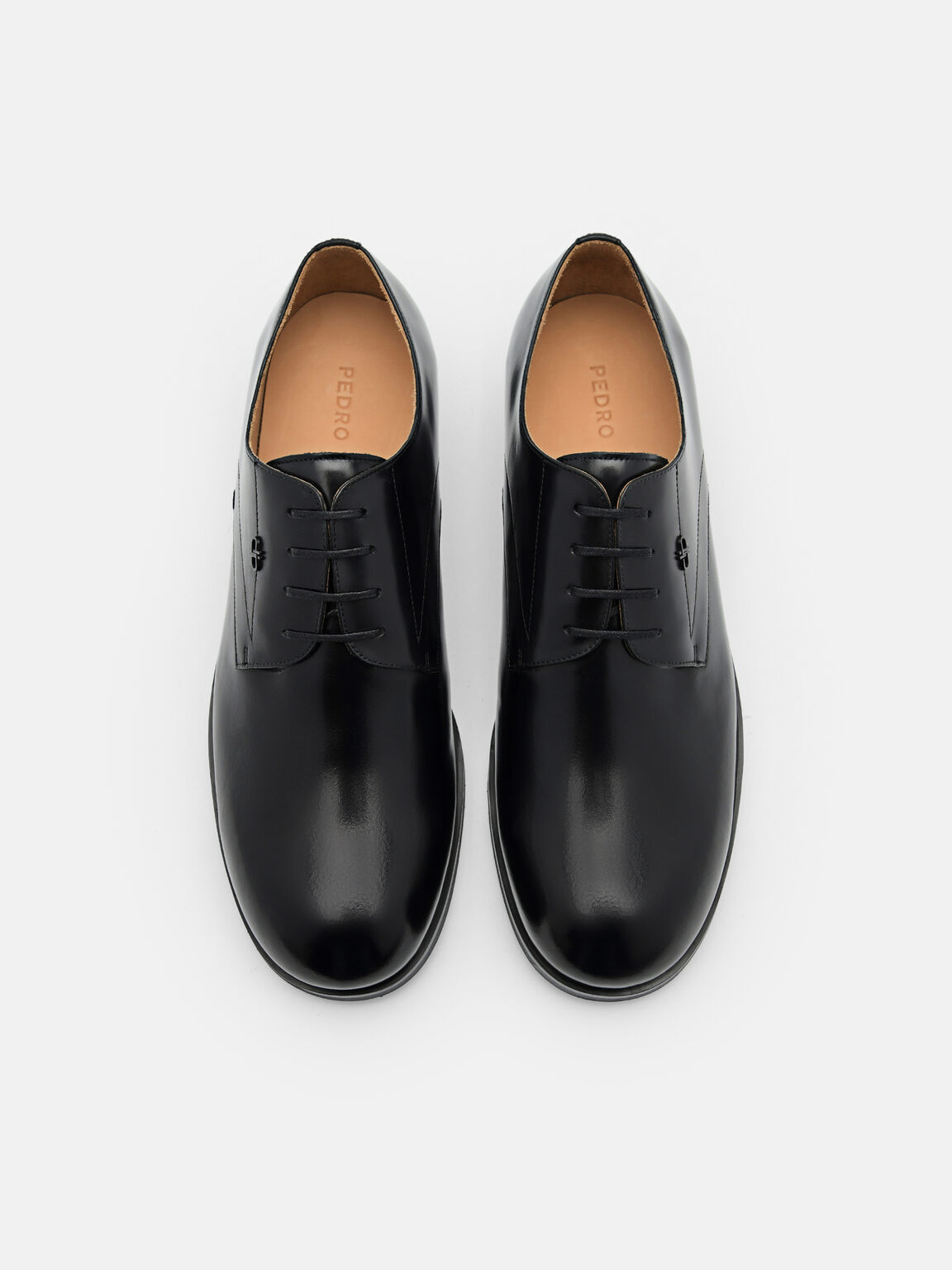 PEDRO Icon Leather Derby Shoes, Black, hi-res