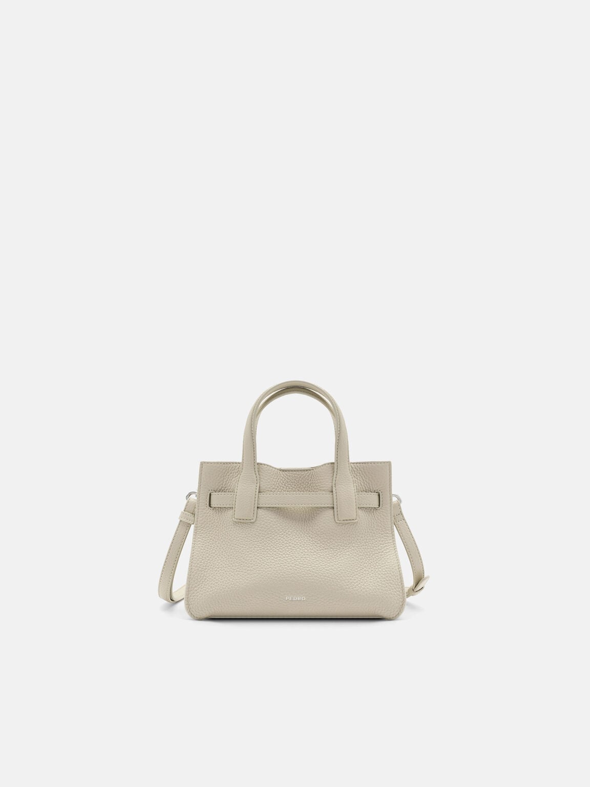 Danielle Small Leather Handbag, Beige Tumble, hi-res