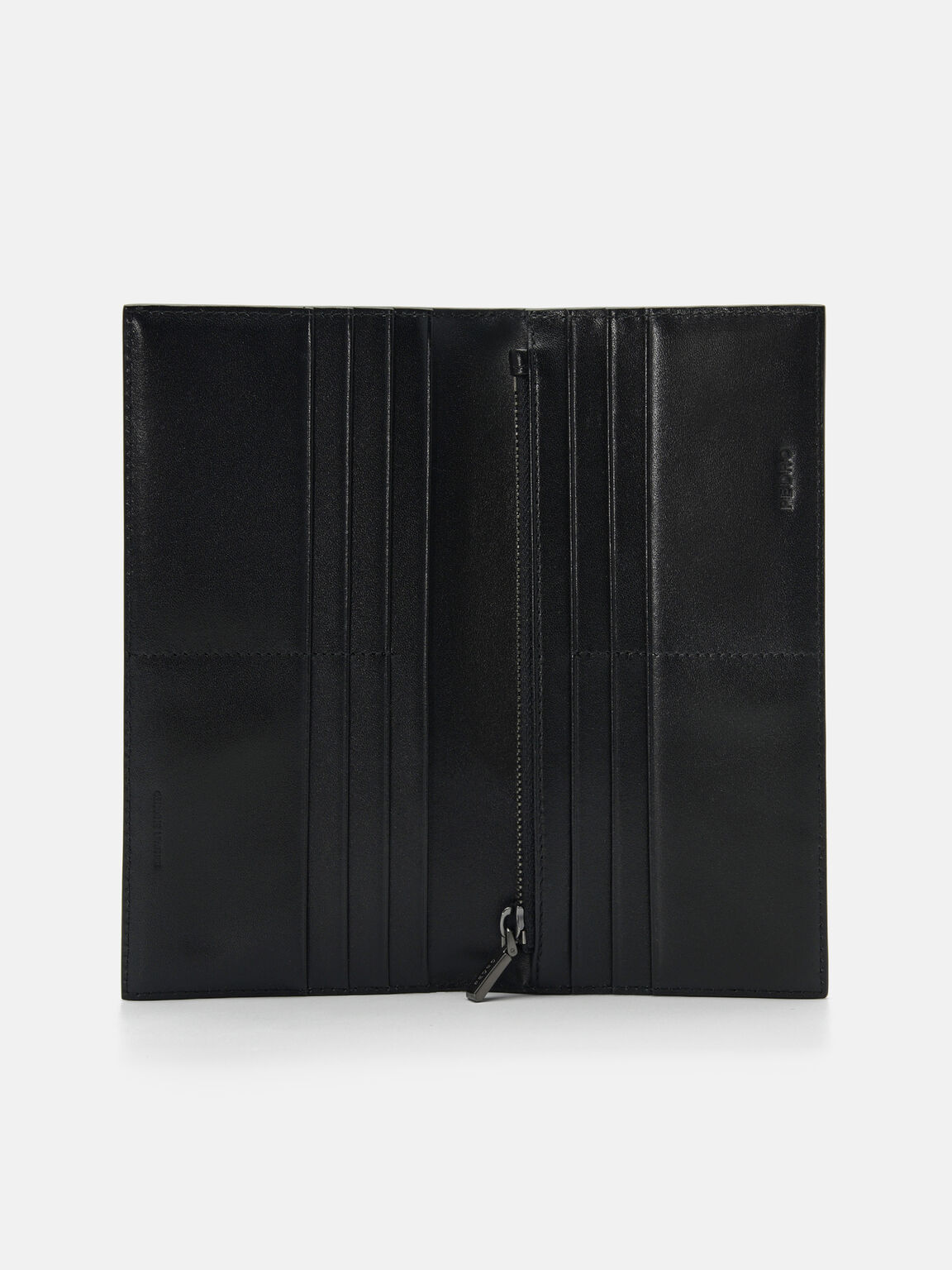 PEDRO Icon Saffiano Leather Bi-Fold Long Wallet, Black, hi-res