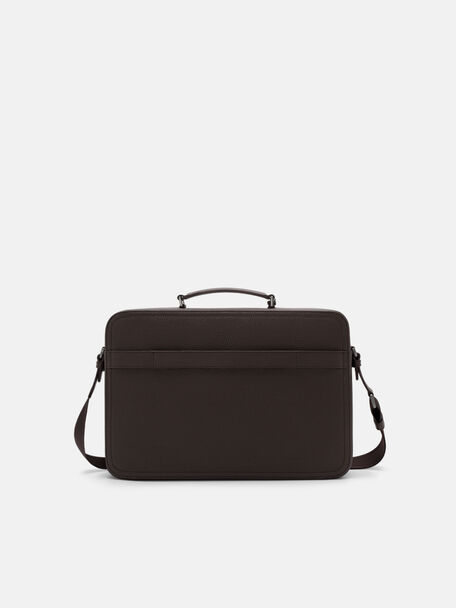 Cặp x&aacute;ch phom chữ nhật Drew, Espresso Brown Tumble, hi-res