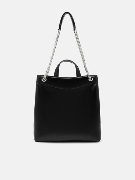T&uacute;i tote phom chữ nhật Cassier, Black Wrinkled, hi-res