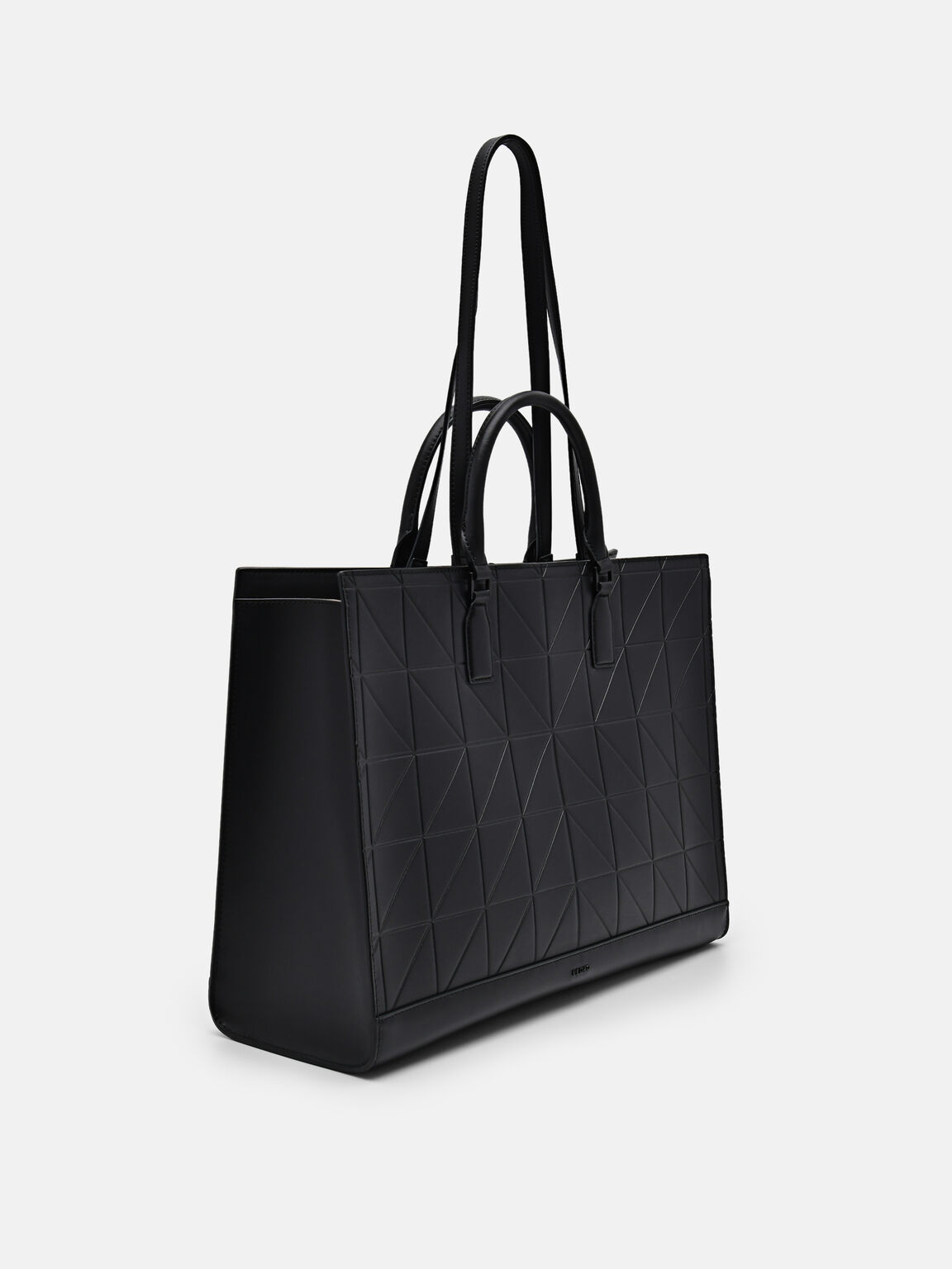 PEDRO Studio Leather Pixel Tote Bag, Black, hi-res