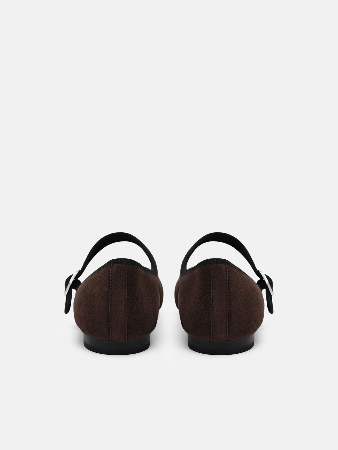 Gi&agrave;y b&uacute;p b&ecirc; đế thấp Alina, Dark Brown Suede, hi-res