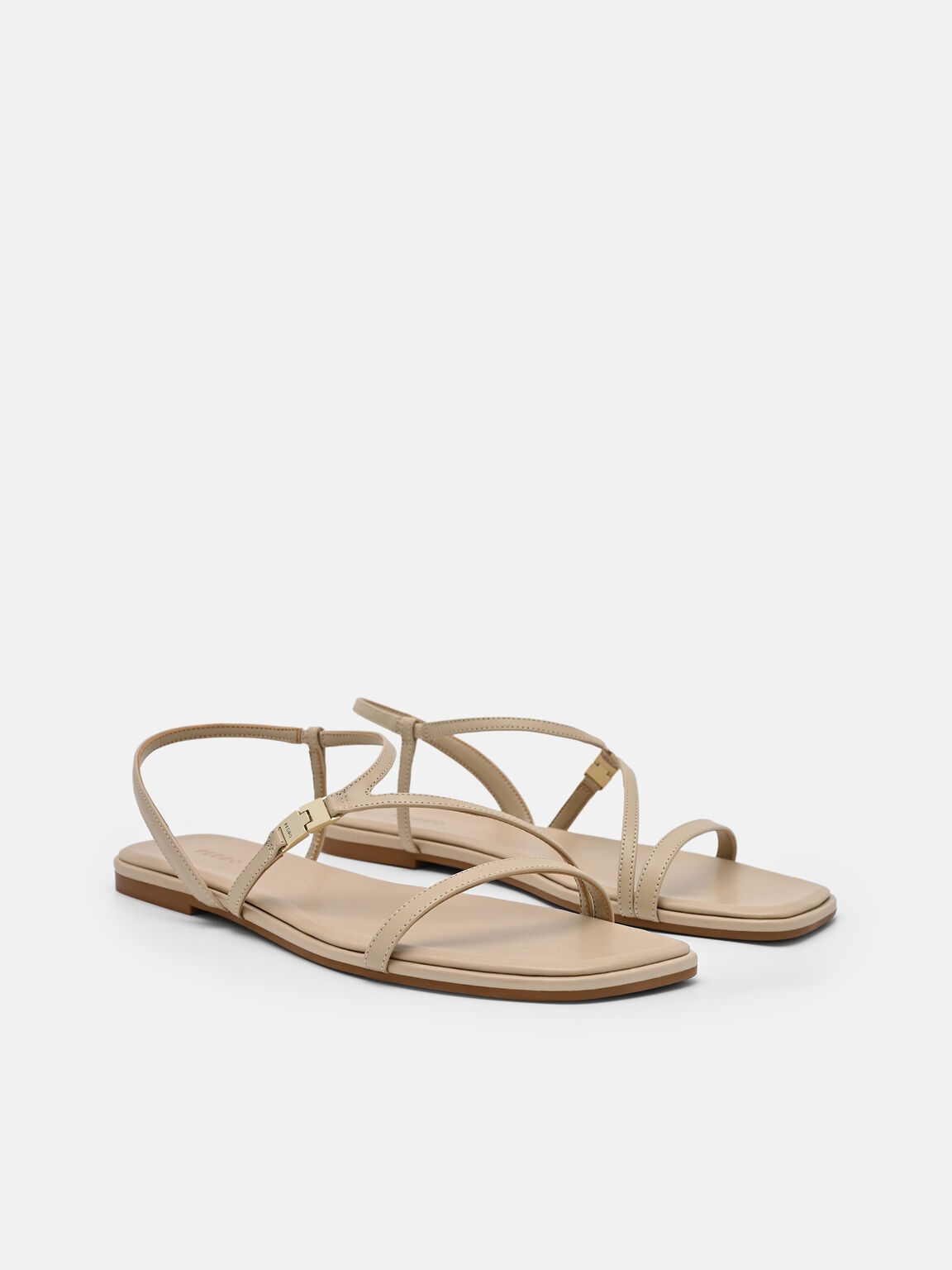 Gi&agrave;y sandals đế bệt Jatte, C&aacute;t, hi-res