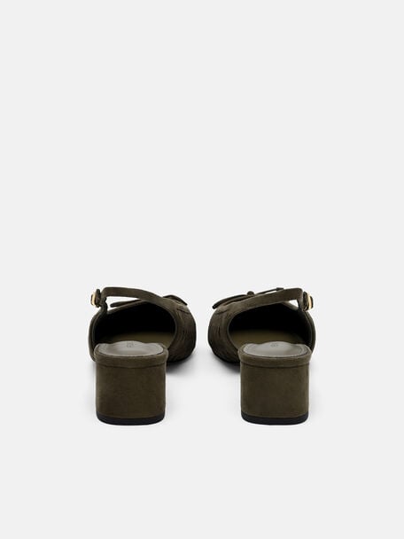 Anna Woven Mary Jane Pumps, Olive, hi-res