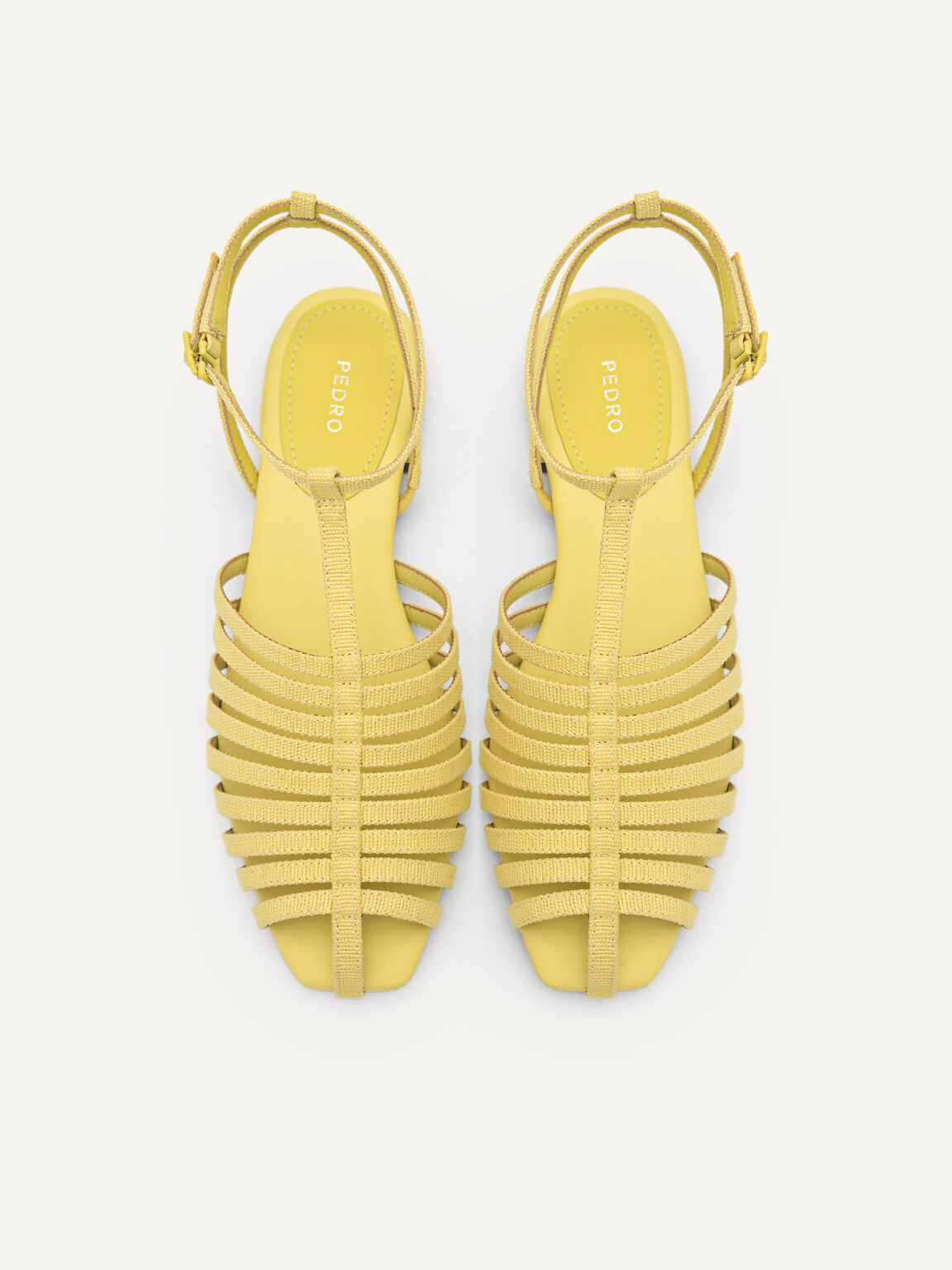 Palma Caged Sandals, Yellow, hi-res