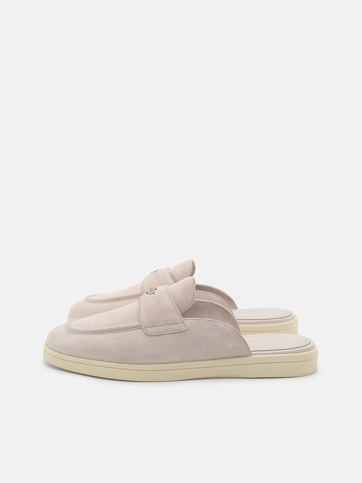 Gi&agrave;y mules đế bệt Roam, Beige Suede, hi-res