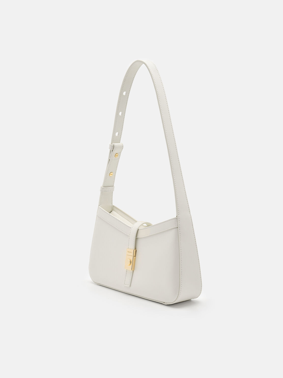 T&uacute;i đeo vai Studio Farida Leather, Phấn, hi-res