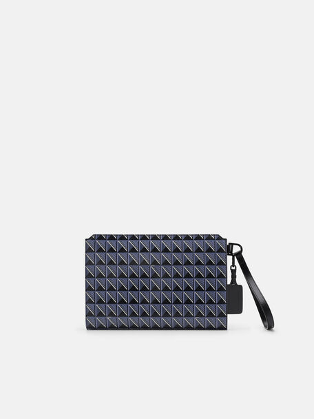 Clutch phom chữ nhật Bastian Axxis, Blue Canvas, hi-res