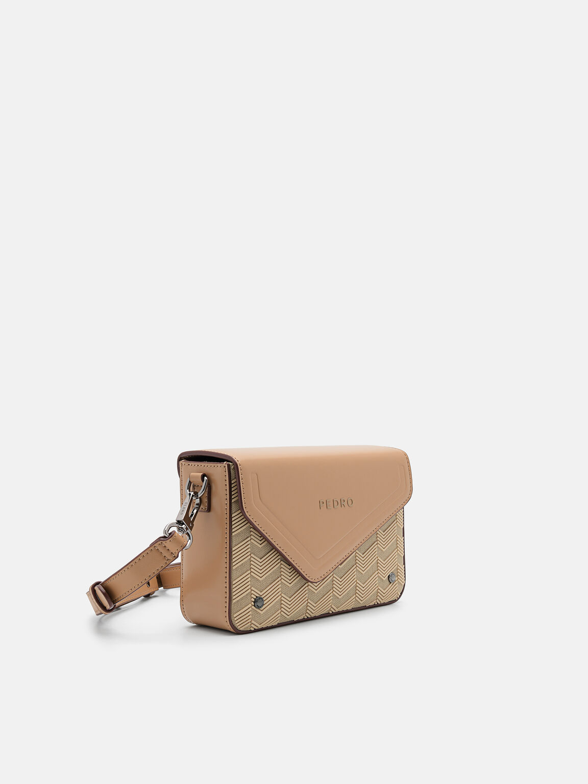 Túi đeo chéo hình chữ nhật Taper Canvas Boxy, Cát, hi-res