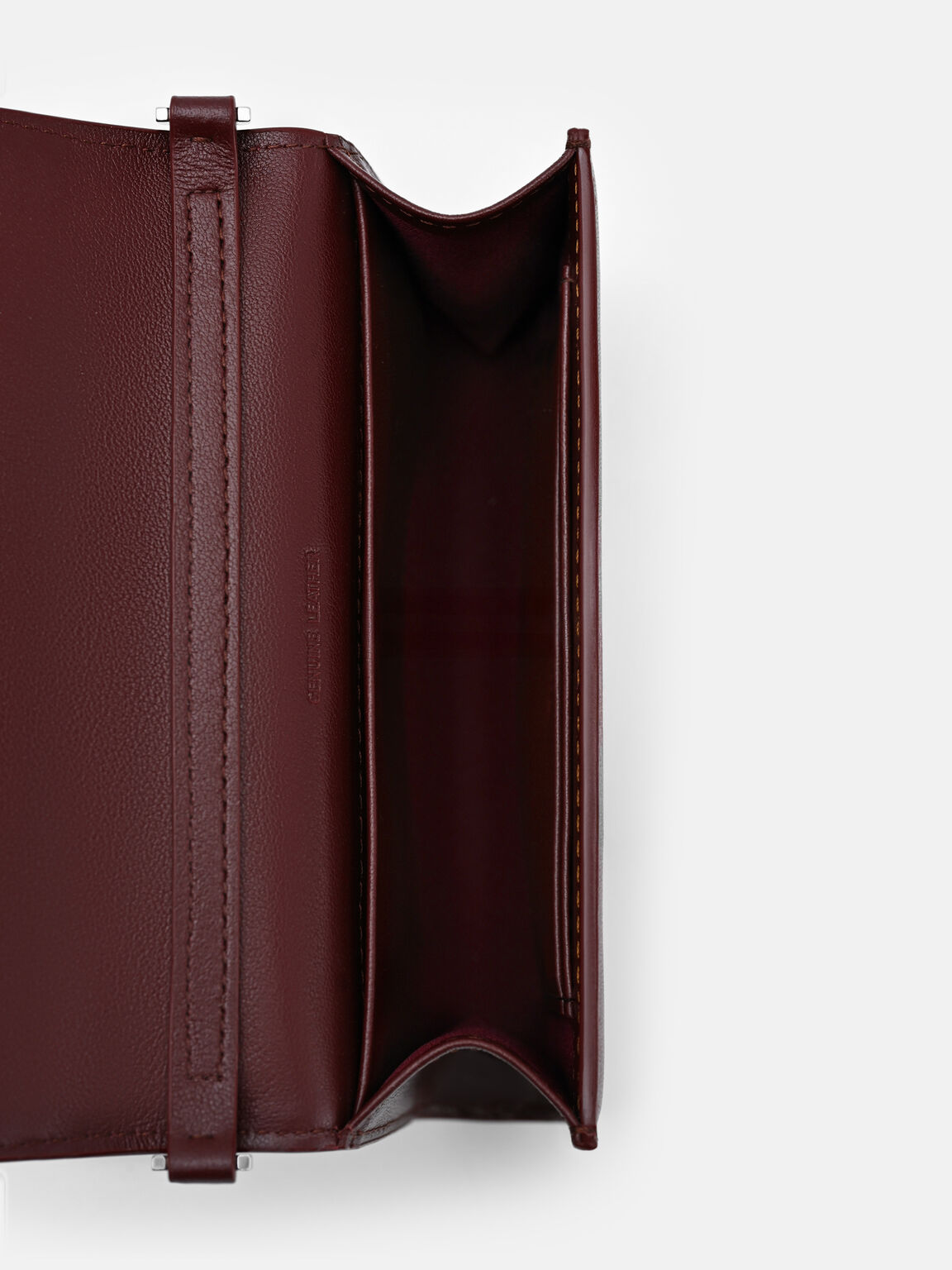 V&iacute; ngắn nắp gập, Đỏ Burgundy, hi-res