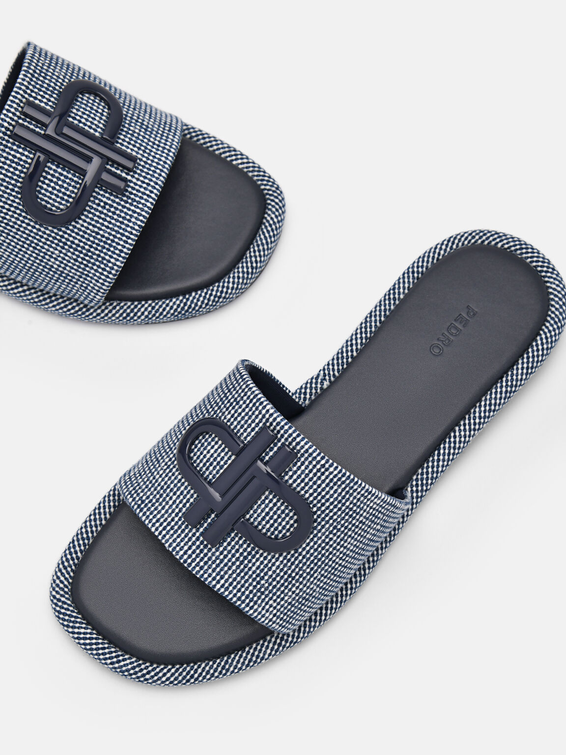 PEDRO Icon Fabric Sandals, Navy, hi-res