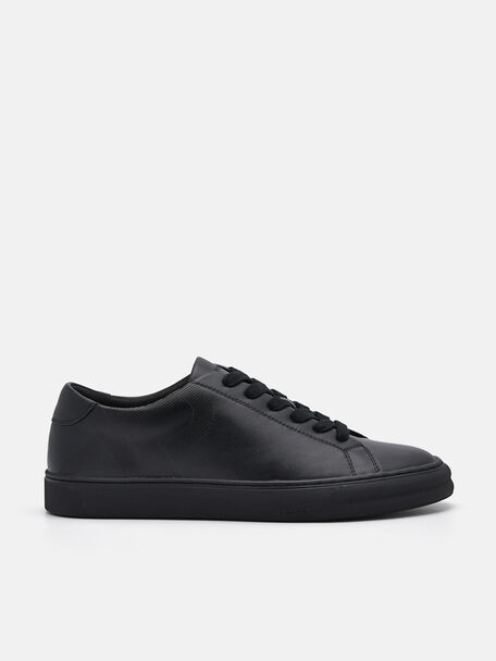 PEDRO Icon Leather Sneakers, Black, hi-res
