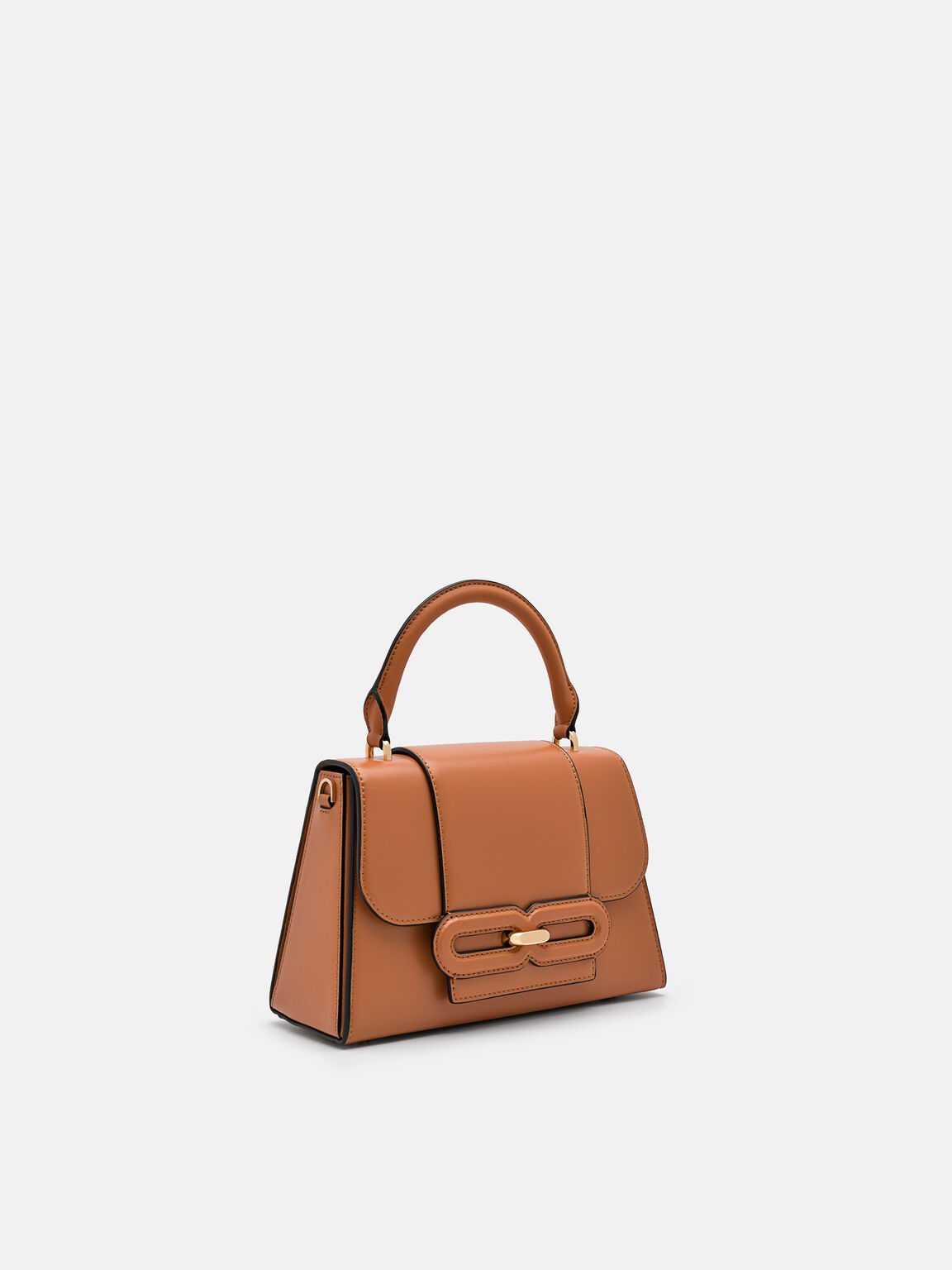 PEDRO Studio Kate Leather Handbag, Camel, hi-res