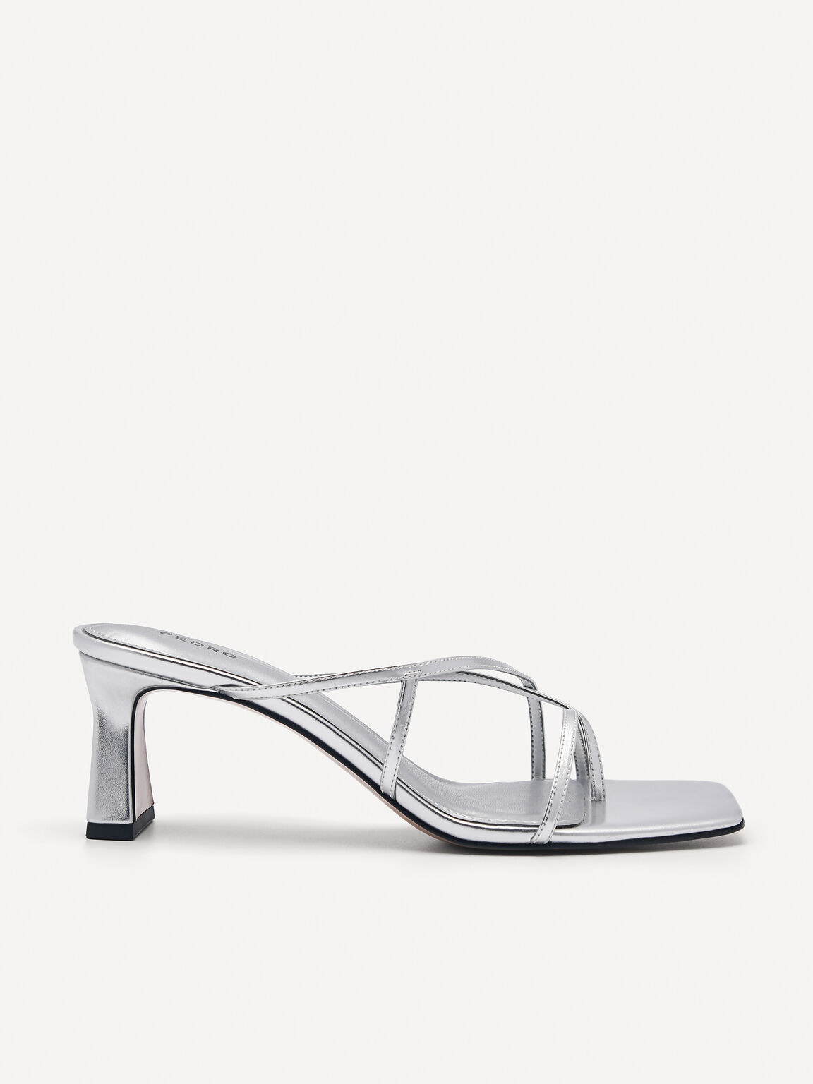 Gwyneth Heel Sandals, Silver, hi-res