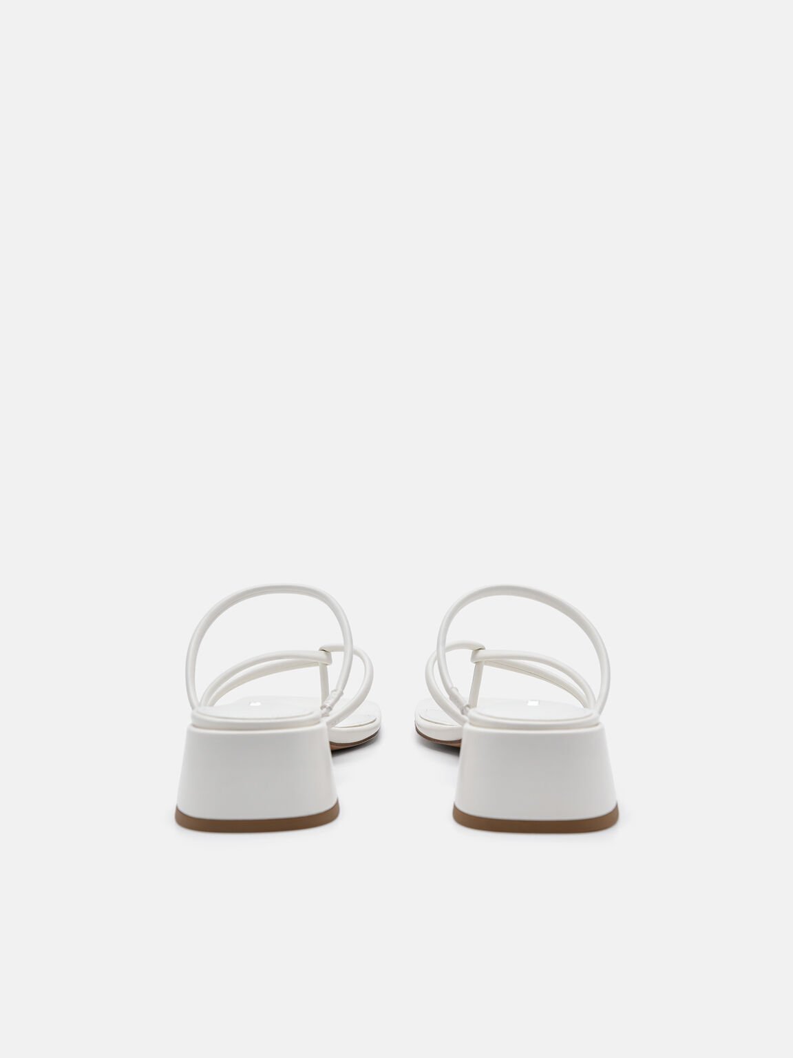 Effie Heel Sandals, Chalk, hi-res